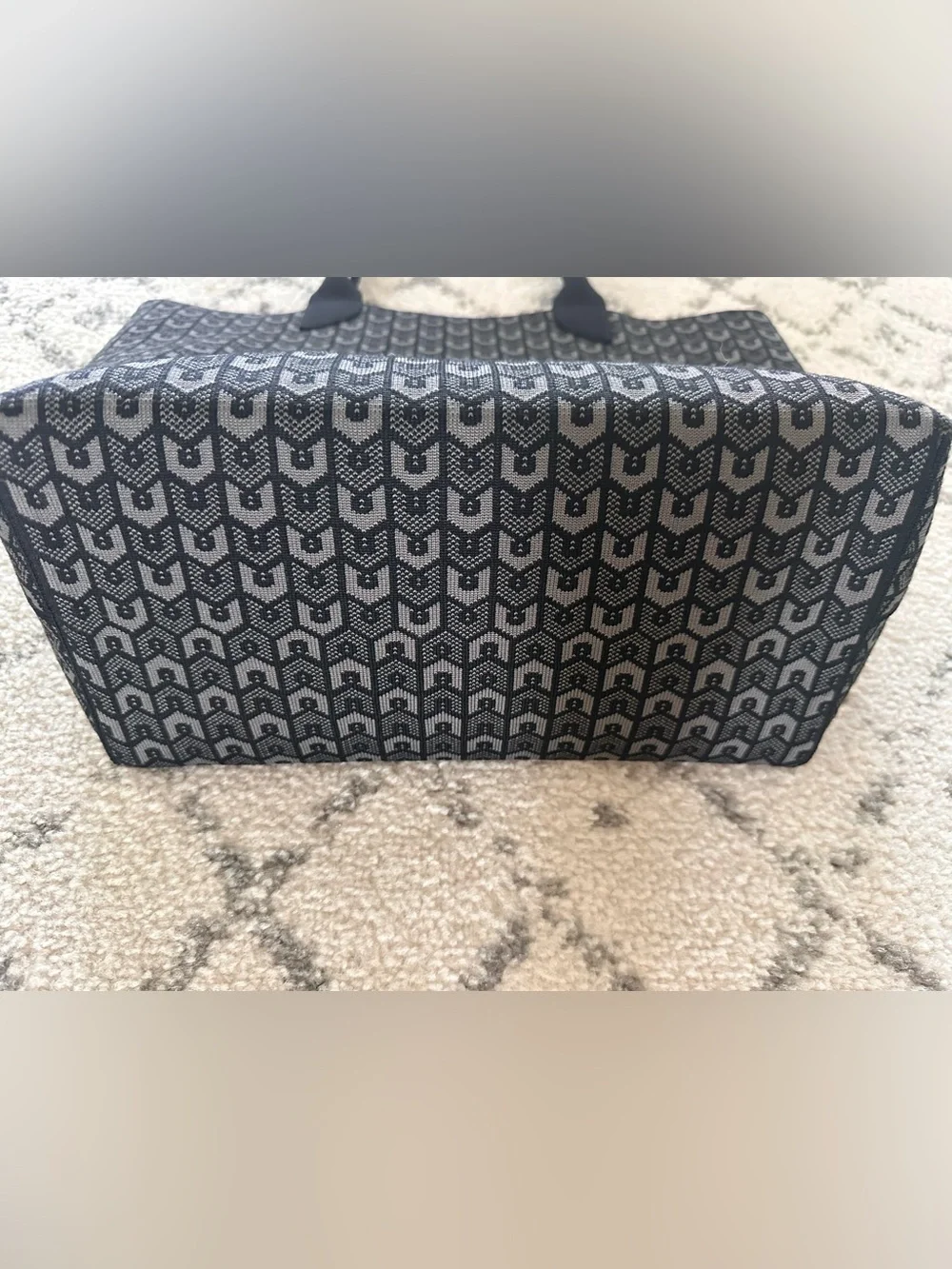 Rothy's Black and Gray Patterned Tote